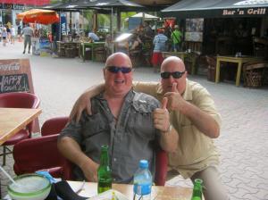 We found Budd's twin! Random pit stop on 5th Ave., and there was his doppleganger...