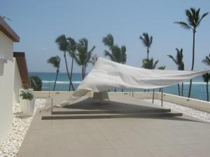 Sky Wedding - very windy that day, so they were having 'issues'